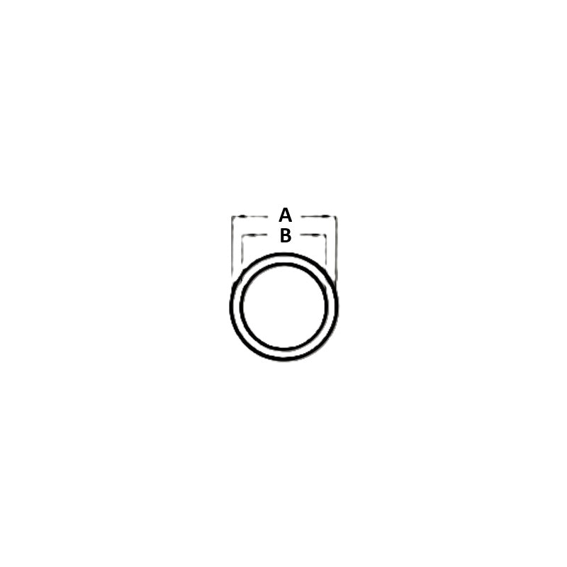 Pipe - transparent - 26/20 mm white