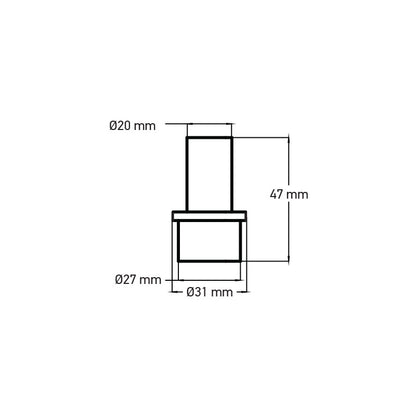 Reducer – 20 SB × 27 S