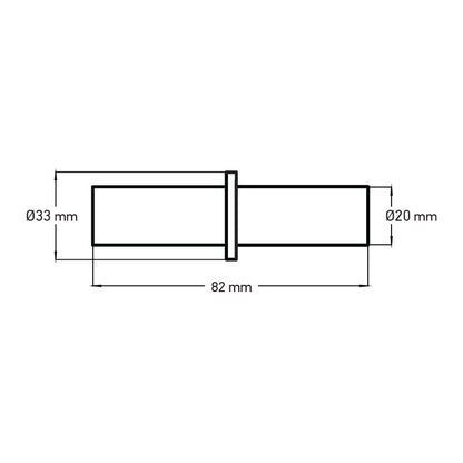 Coupling – 20 Spigot × 20 Spigot